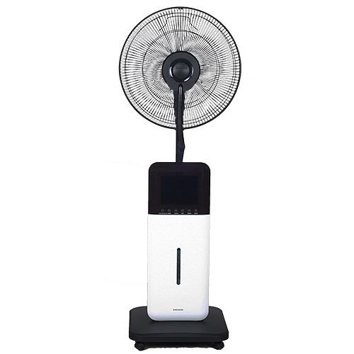 CoolZone CZ500 Ultrasonic Dry Misting Fan with Bluetooth Technology, White, 510500000