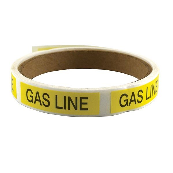 Jones Stephens Gas Line Marking Labels, GAS LINE, J40482