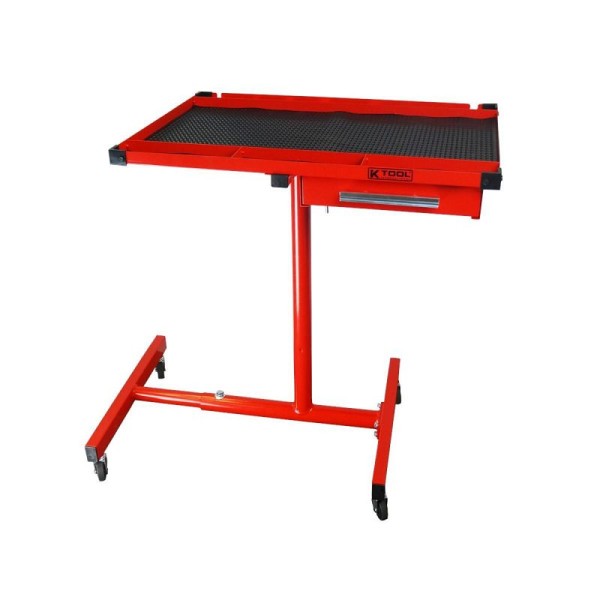 K Tool International 30" Adjustable Red Work Table, KTI79700