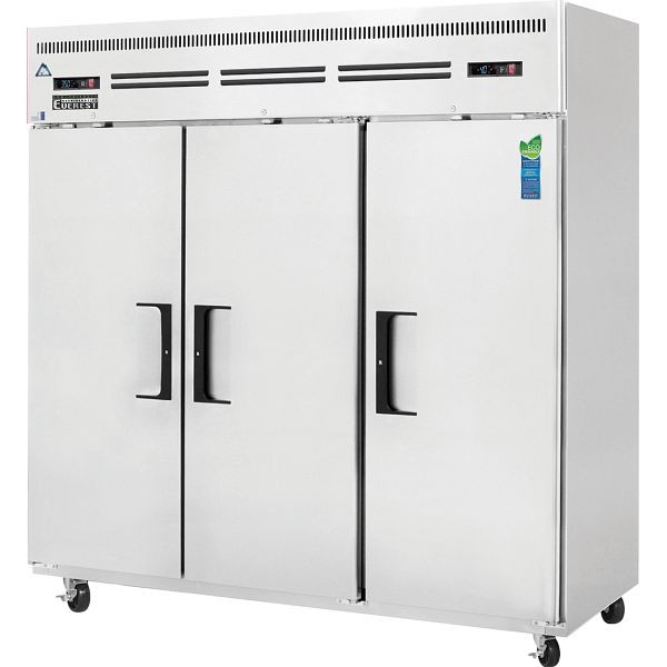 Everest Refrigeration 3 Door (2/3 Refrigerator & 1/3 Freezer) Dual Temp top mounted, 75", ESRF3