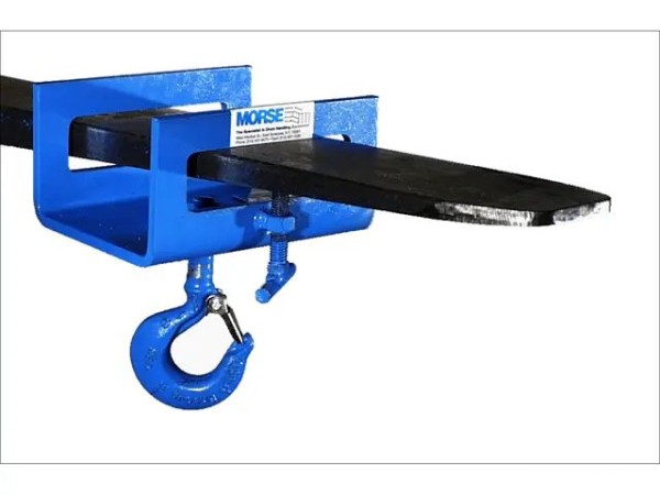 MORSE Fork Mount Hook Attachment with 2000 Lbs. Capacity, Fork Opening Is 5.5" Wide X 1-9/16" Tall, 284