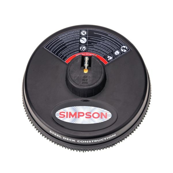 Simpson Surface Cleaner, Cold Water Use - Recommended Minimum 2200 PSI up to Maximum 3700 PSI, 1/4-inch QC connection, 80165