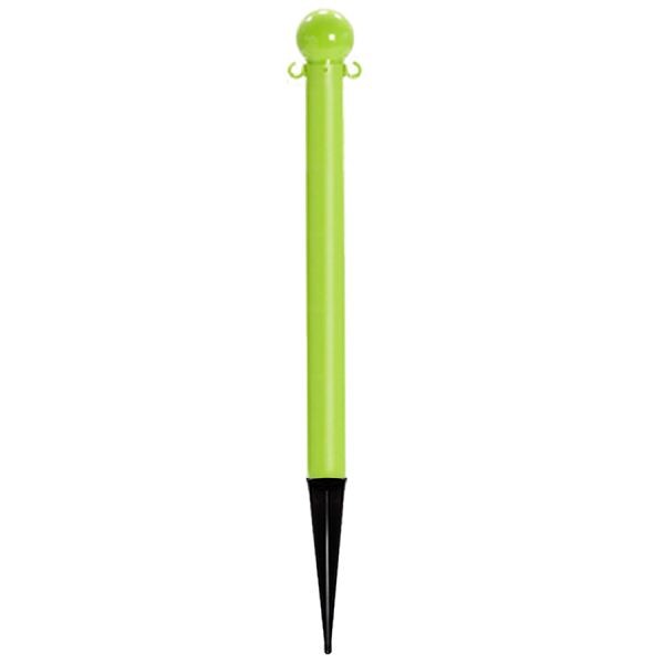 Mr. Chain Deluxe Ground Pole, Safety Green, 3-Inch Diameter x 35-Inch Height, 95514