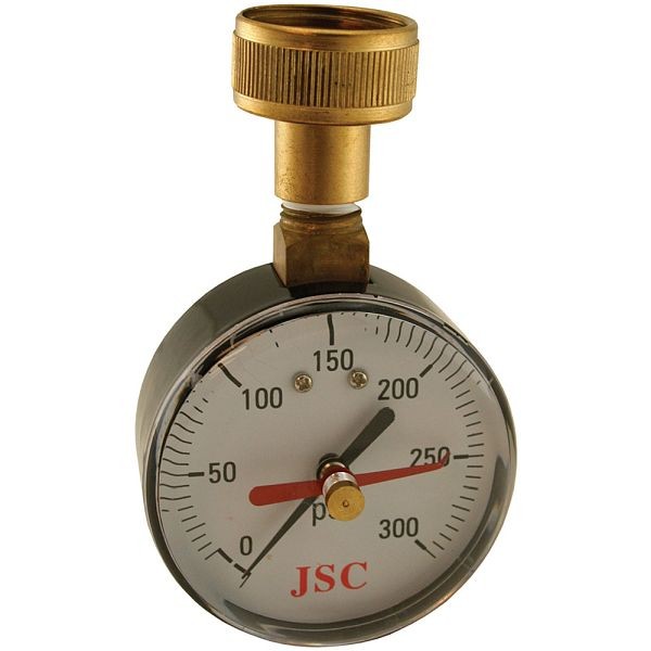 Jones Stephens 300 PSI Water Test Gauge with Indicator, J66301