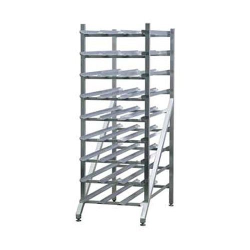 New Age Industrial Can Storage Rack, Stationary Design With Adjustable Feet, Sloped Glides, 26x47x71", 1256