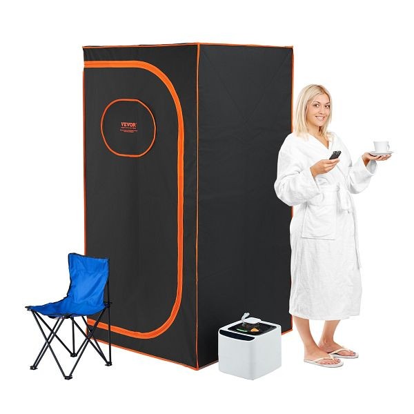 VEVOR Portable Steam Sauna Tent Full Size, 1600W Personal Sauna Blanket Kit for Home Spa, ZQBXSSN1600W7NBQQV1