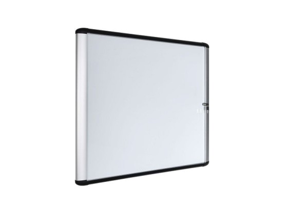 MasterVision Magnetic Porcelain Dry-Erase Enclosed Board Cabinet, Size: 28" X 38.7", VT640209650
