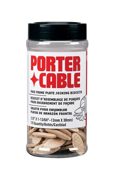 PORTER CABLE Tube of 175 Face Frame Biscuits, 5563