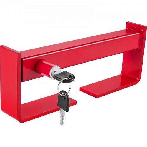 VEVOR Container Lock, 9.84"-17.32" Locking Distance, Bright Red Powder-Coated with 2 Keys, 10.43" x 1.57" x 3.49", JZGDXYCHS-ZBXCXE3V0
