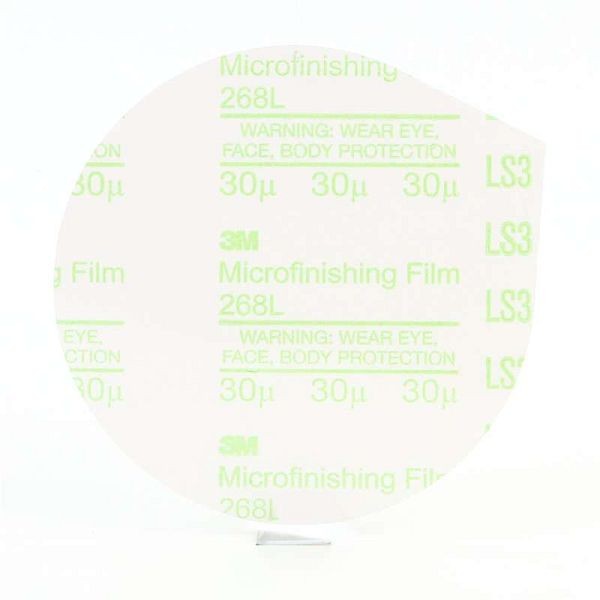 3M Microfinishing PSA Film Type D Disc 268L, 5 in x NH 30 Micron, Quantity: 10, 3MA-05114476975