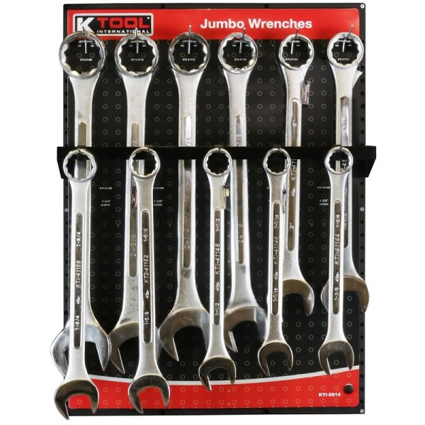 K Tool International Jumbo Wrench (1-3/8" to 2-1/2") Display, KTI0814