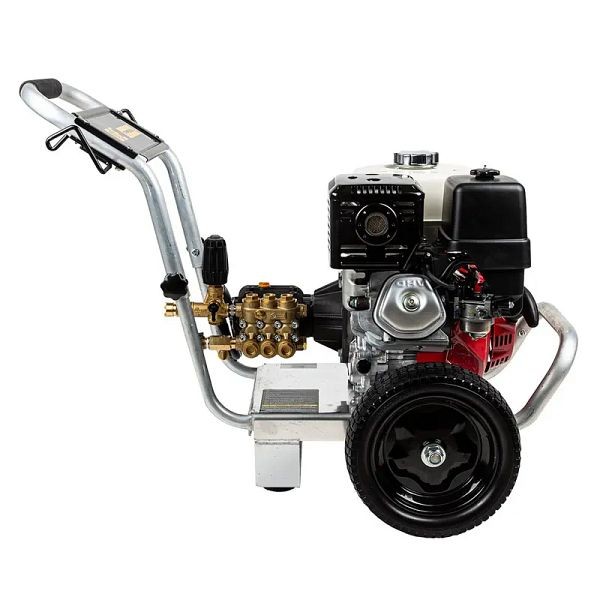 BE Power Equipment 4,000 PSI - 4.0 GPM Gas Pressure Washer with Honda GX390 Engine and Comet Triplex Pump, Aluminum frame, B4013HACS