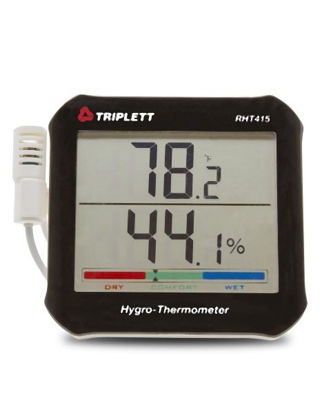 Triplett Hygro-Thermometer with Remote Probe, RHT415
