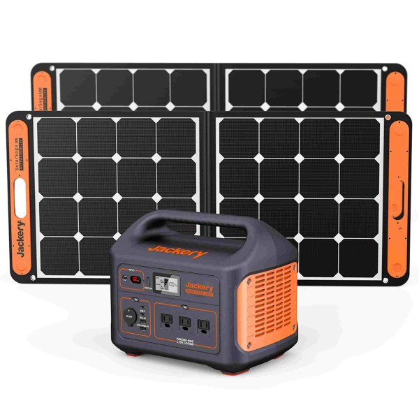 Jackery Solar Generator 1000_2SS100 (Explorer 1000 + 2x SolarSaga 100W), T1G2SP1000G100SP