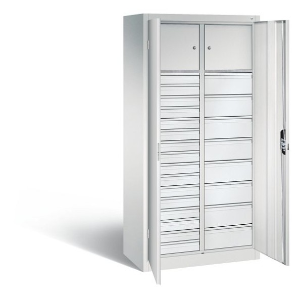 CP Furniture Hinged door cabinet, 2 compartments for valuables, 2 doors, Width 930 mm, 8921-3025