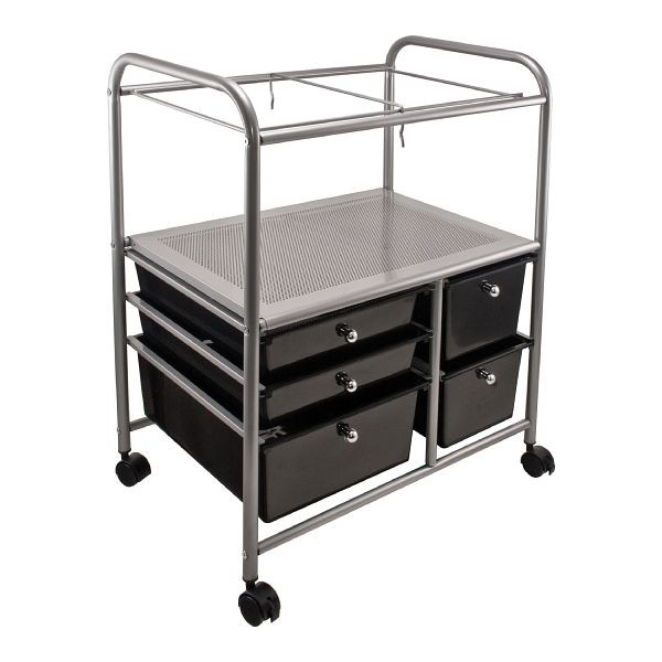 Advantus Rolling File Cart with 5 Storage Drawers, 34100
