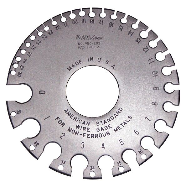 Mitutoyo Wire Gage, American Standard, 0-36, 950-202