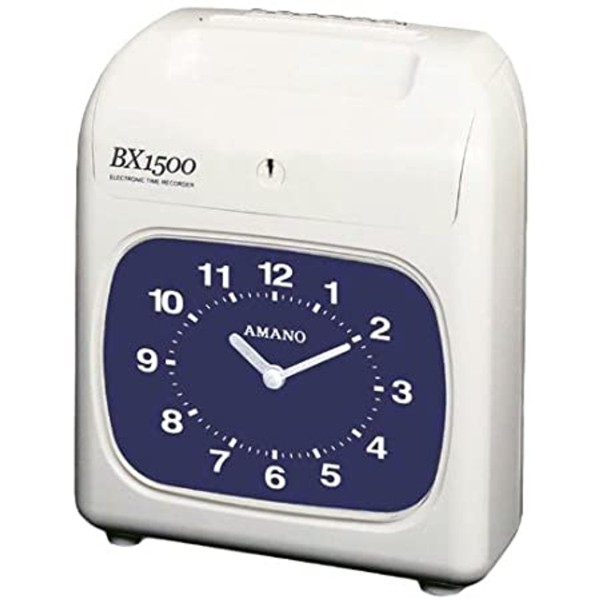 Amano Top load semi auto time clock, white-blue, BX-1500/2663