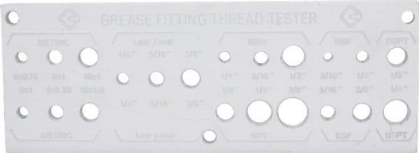 ProLube Grease Fitting Thread Tester, 44895