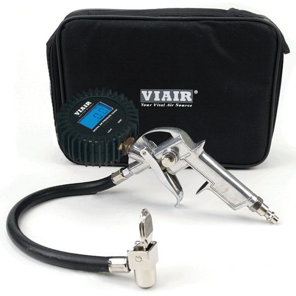 VIAIR Digital Tire Inflation Gun, 2.5” Gauge, Reads Up to 180 PSI, with Carry Bag, 00042