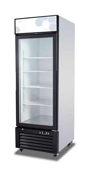 Migali 23 Cubic Feet Glass Door Merchandiser Refrigerator, 27"x31.5"x81" (WxDxH), 404A, C-23RM-HC