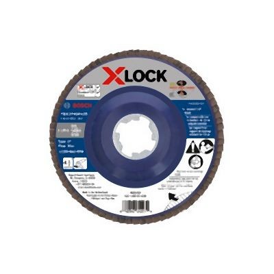 Bosch 4-1/2 Inches X-LOCK Arbor Type 27 120 Grit Flap Disc, 2610053347