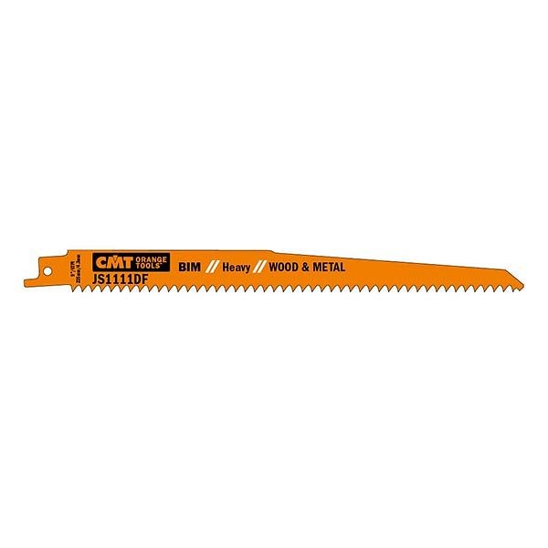 CMT Orange Tools Recip Saw Blades for Wood/Metals (BIM) 9"x6TPI, 20 Pieces, JS1111DF-20