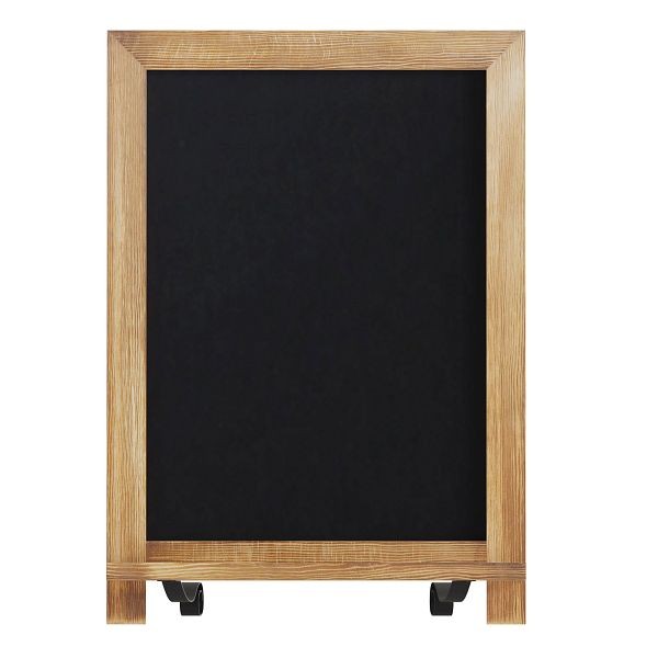 Flash Furniture Canterbury 12" x 17" Torched Wood Tabletop Magnetic Chalkboards with Metal Scrolled Legs, Set of 10, 10-HFKHD-GDIS-CRE8-622315-GG