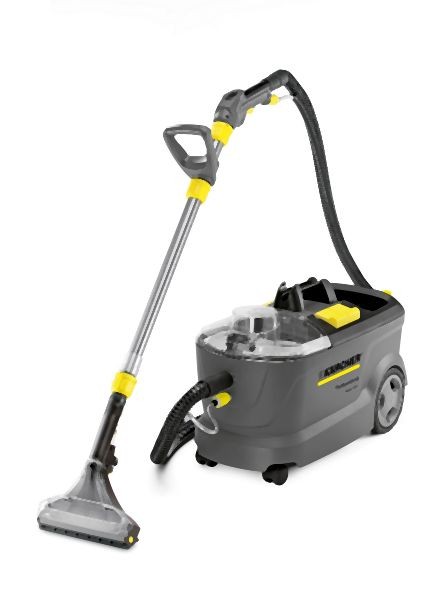 Karcher Puzzi 10/1 Carpet extractor with 98.5" spray hose with integrated water feed and hand tool, 1.100-133.0