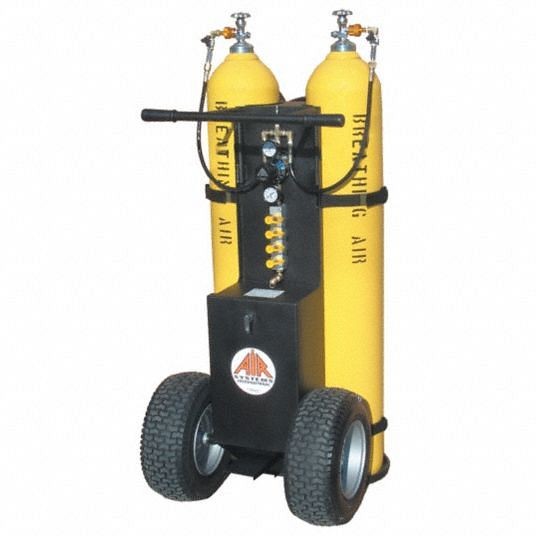 Air Systems International Air Cylinder Cart, For Cylinder Type 4500 psi High Pressure Cylinders, 2 Cylinder Capacity, MP-2300HCY