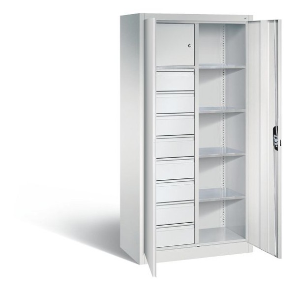 CP Furniture Hinged door cabinet, 1 valuables compartment, 2 doors, Width 930 mm, 8921-306