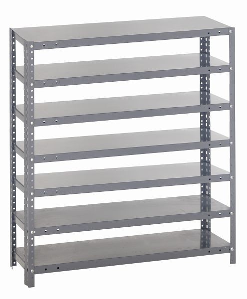 Quantum Storage Systems Shelving Unit, 12x36x39", 400 lb load capacity per shelf (7), uprights, cross bars, galvanized steel, 1239-000
