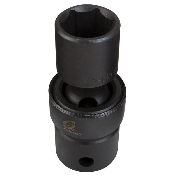 Sunex Socket 12mm 1/2 Drive Impact Universal 12Pt Black, 212ZUM