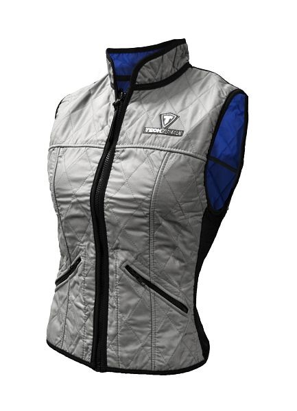 TechNiche Female Evaporative Cooling Deluxe Sport Vest, Silver, L, 6530F-SV-L