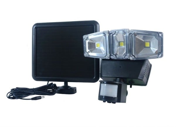 Nature Power Triple COB Solar Motion Activated Security Light with Integrated LED, 22263