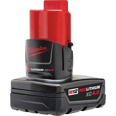 Milwaukee M12 Redlith XC 4.0 Extended Capacity Battery Pack, 48-11-2440