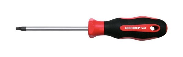 GEDORE red R38401115 2C-Screwdriver for recessed TX head screws, Tip size TX recess T10, 3301262