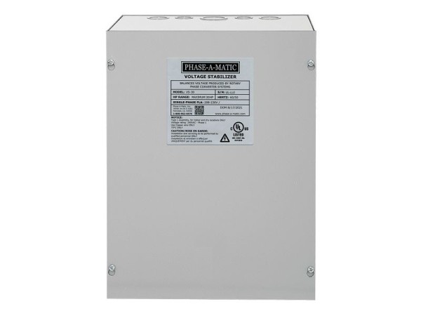 Phase-A-Matic 30 HP, 230V Voltage Stabilizer, UL Certified, VS-30