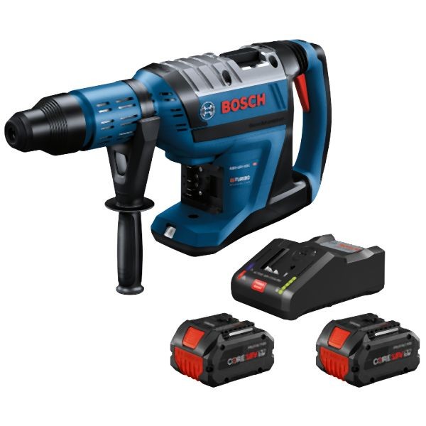 Bosch PROFACTOR 18V Hitman Connected-Ready SDS-max® 1-7/8 Inches Rotary Hammer Kit with (2) CORE18V 8.0 Ah PROFACTOR Performance Batteries, 0611913112