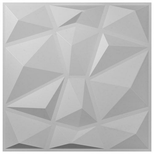 VEVOR 3d Pvc Wall Panels Textured Diamond Design 13 Tiles 35 Sf Art White Waterproof, CZ5DM3D13ZWTPVCLJV0