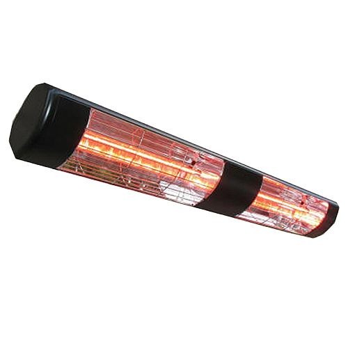 SUNHEAT Commercial/Restaurant 240V Wall Mount Electric Patio Heater - 3000W, Black, 901630240