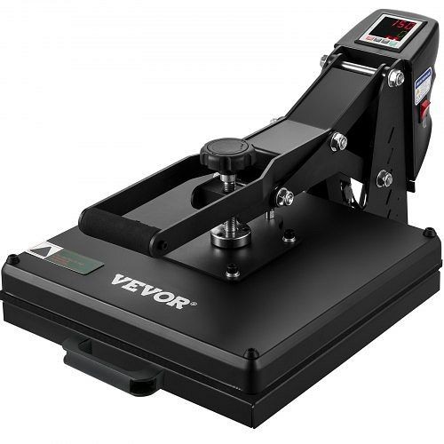 VEVOR Heat Press Machine 15 x 15 in Sublimation Printer Transfer for DIY T-shirt, Black, GDSYD1515110VZG9PV1
