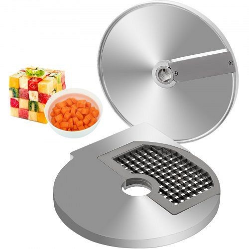 VEVOR Dicing Grid 0.4" x 0.4" Dices, Vegetable Cutter Disc 420 Stainless Steel Blades, Vegetable Cutter Accessory, QCJQDDPH100000001V0