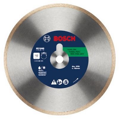 Bosch 10 Inches Standard Continuous Rim Diamond Blade for Clean Cuts, 2610057137