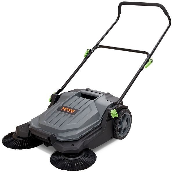 VEVOR Walk-behind Hand Push Floor Sweeper, 25.6" Sweeping Width Floor Sweeper Manual Non-Electric, BXSQSC55JL26E5I64V0