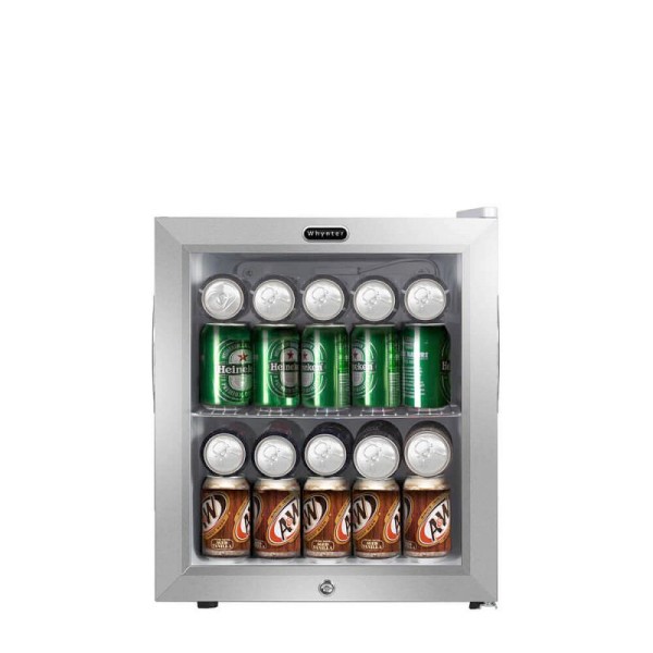 Whynter Stainless Steel Beverage Refrigerator with Lock, 62 Can Capacity, BR-062WS