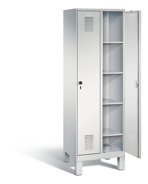 CP Furniture Wardrobe S 3000 Evolo, 150 mm high feet, integrated height adjustment, 2 Compartments, width 300 mm, 2 Doors, 49010-20B