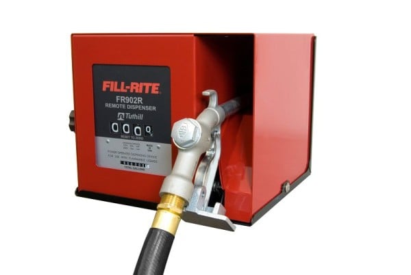 Fill-Rite Heavy-Duty Remote Fuel Dispenser with Mechanical Meter Gallon and 115V AC Solenoid Valve, FR902CRU