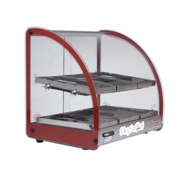 Skyfood Display Case, Heated Deli, Countertop, red, FWD2-18R
