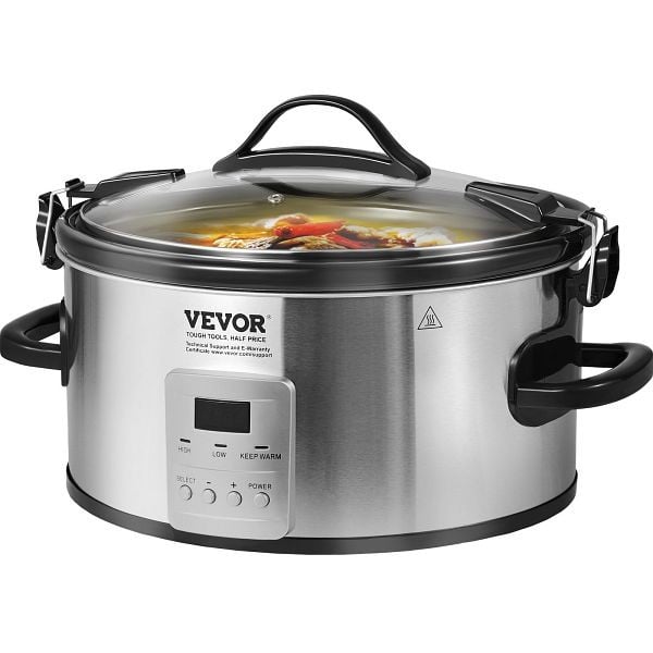 VEVOR Slow Cooker, 7QT 280W Electric Slow Cooker Pot with 3-Level Heat Settings, DGMDGTC7QT34568YKV1